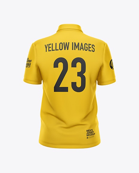 Download Mens Jersey With V-Neck Back View Jersey Mockup PSD File ...
