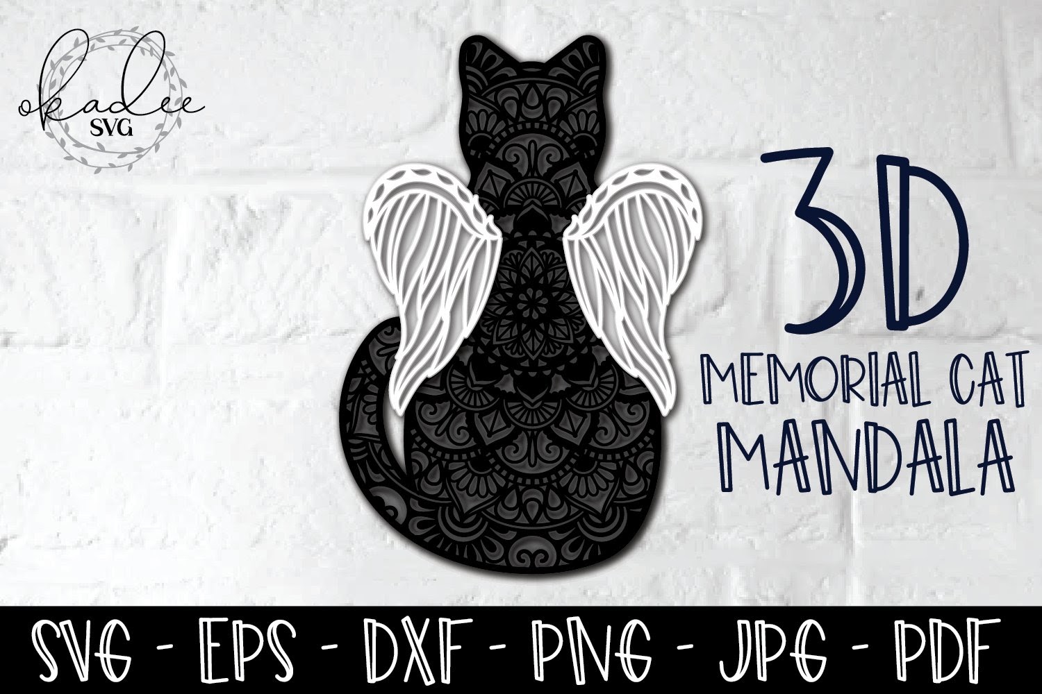 Download 3D Cat Mandala Svg Project - Free Layered SVG Files