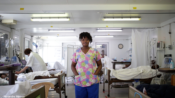 Gessica Fleurmond, enfermera de UCI, Hospital MSF Tabarre, Puerto Príncipe, Haití