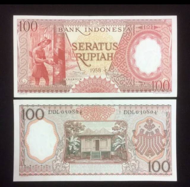  Harga  Uang 100 Rupiah  Tahun 1958 Info Terkait Uang