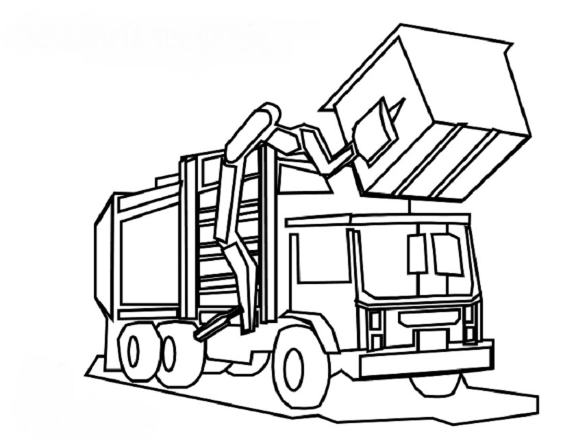 Cartoon garbage truck on street of city, waste management with garbage. Free How To Draw A Garbage Truck Download Free How To Draw A Garbage Truck Png Images Free Cliparts On Clipart Library