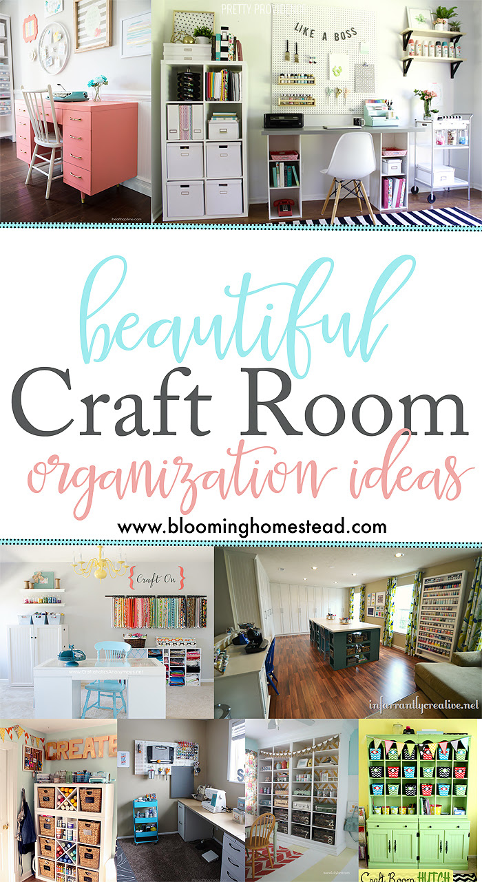 These clever craft storage ideas will turn your pile of supplies into an organized arts and crafts area. Craft Room Organization Ideas
