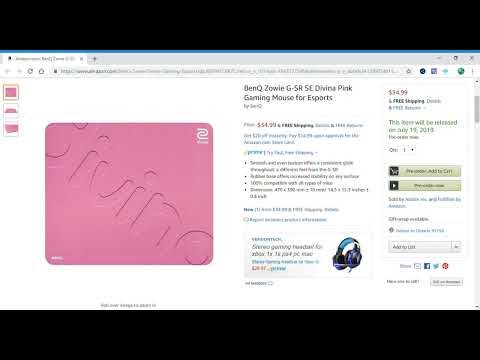 Coming 7 19 19 Benq Zowie G Sr Se Divina Pink Gaming Mouse For Esports The Deal Scope