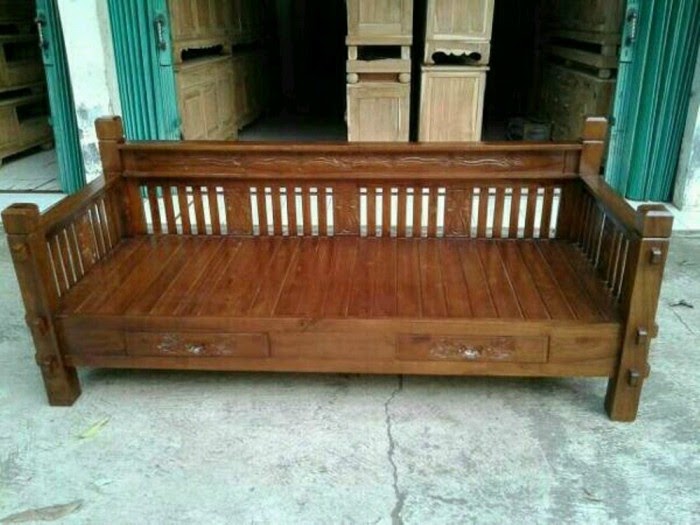 Model Kursi  Kayu  Panjang  Minimalis