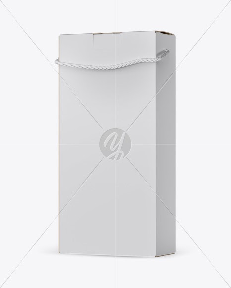 Download Matte White Wine Bottles Box Mockup Half Side View - Matte ...