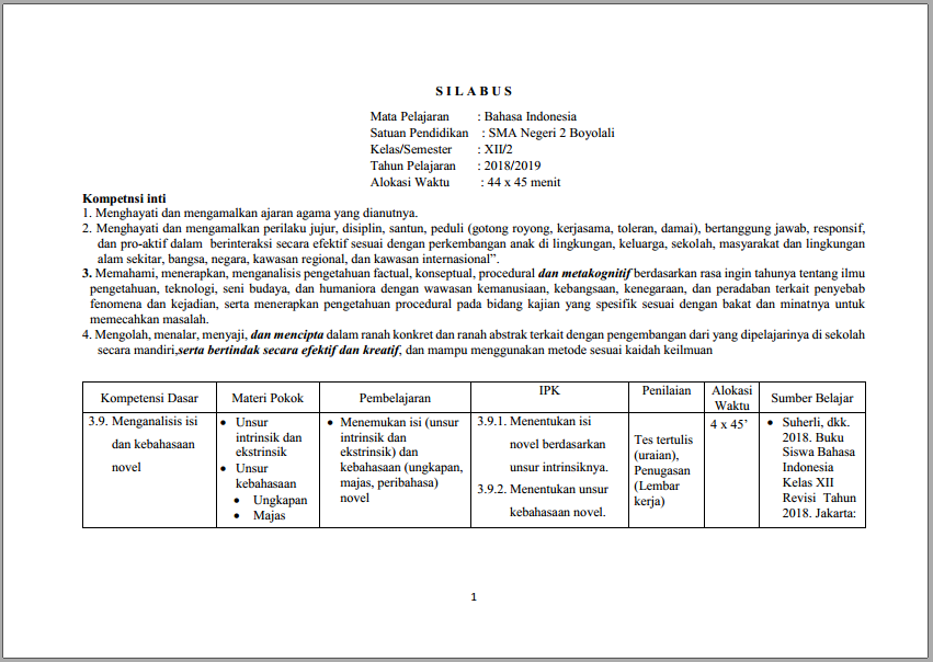 Soal To Bahasa Indonesia Kls 9 Jsit / (UPDATE) Kisi - Kisi USBN SD/MI