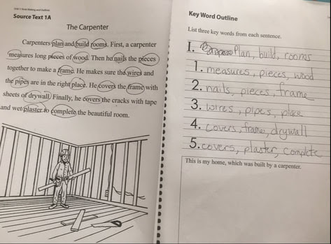 This an example from our lesson on reading from a keyword outline. Welcome Back Week 1 For His Glory Anchor Program