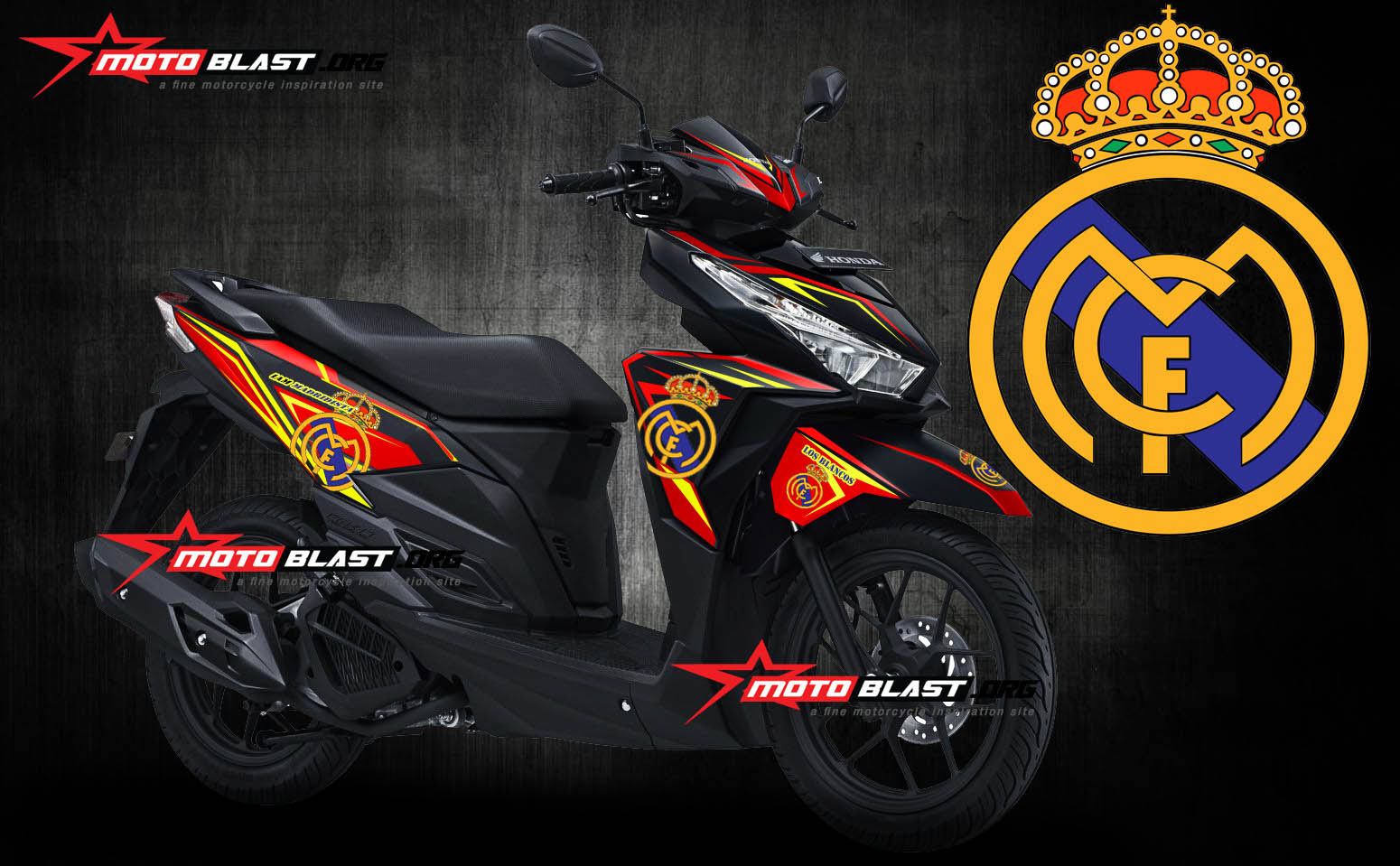 Modif Vario 150 Hitam Dop Lampak Modifikasi