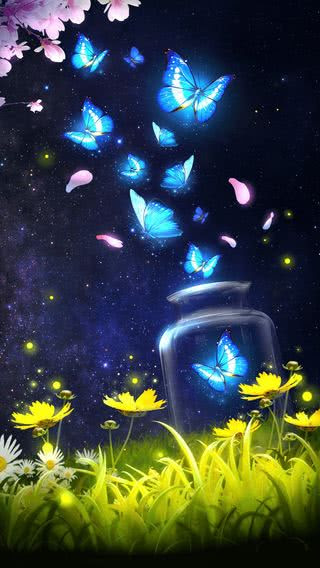 すべての花の画像 新鮮なiphone 壁紙 蝶