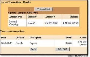 Fake Bank Account Website Login Balance Script Transfer Options Etc