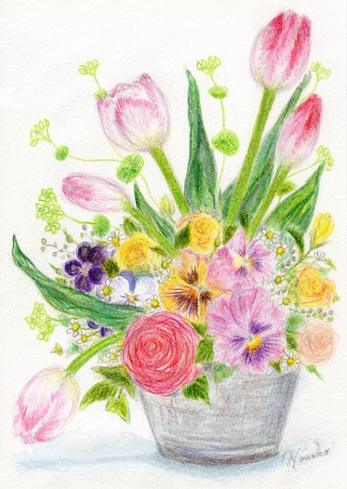 最も好ましい かわいい 春 花 イラスト タガタメウォール