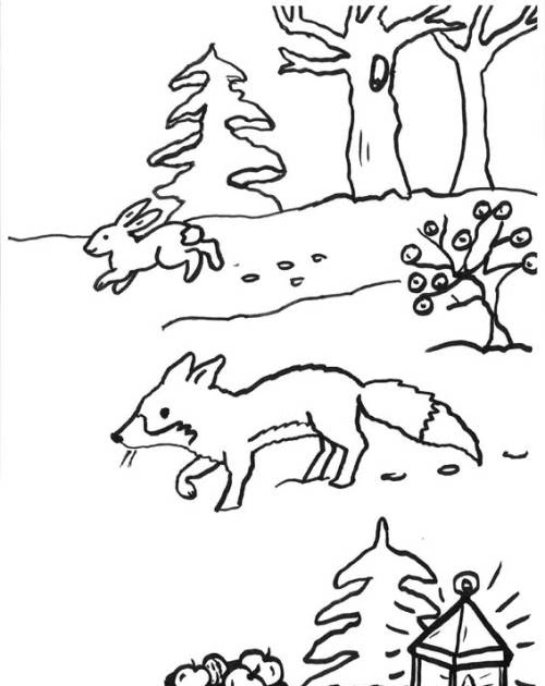 Malvorlage Fuchs : 1 / Sukzessive bereiten wir vor und.