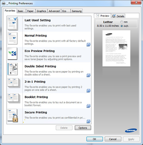 Samsung proxpress m458x series manual online: Opening Printing Preferences