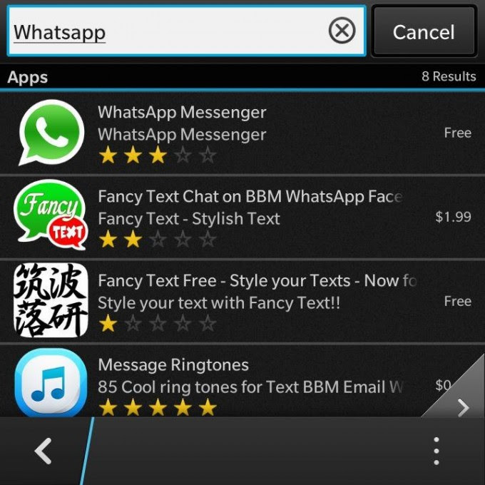 Download Aplikasi Whatsapp Blackberry Q10
