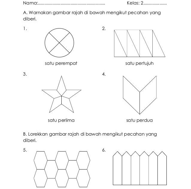 Soalan Matematik Tahun 3 Pecahan - Kuora p