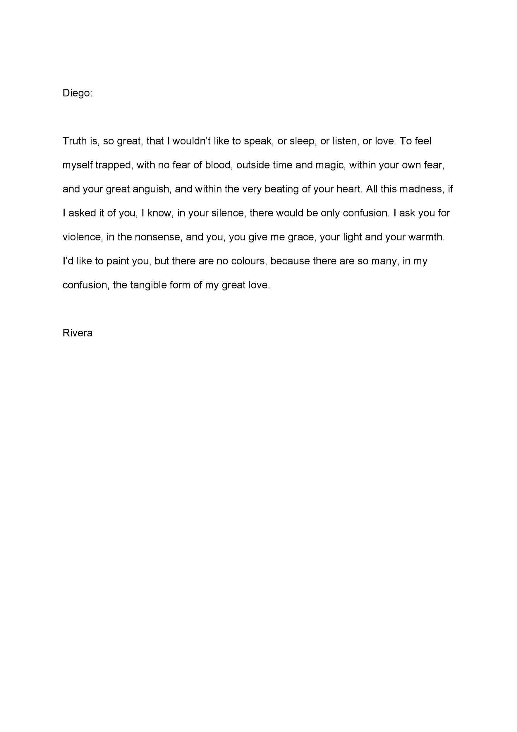 Sweet Love Letters For Crush Letter