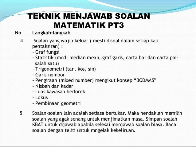 Soalan Nisbah Trigonometri - Terengganu x