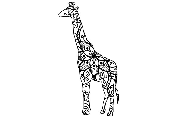 Download Giraffe Mandala Svg Free - Free Layered SVG Files