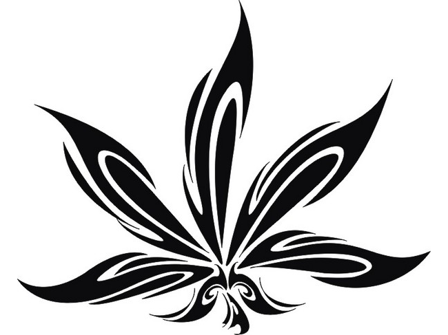 I got it when i was 19. Weed Leaf Tattoo Tribal Clip Art Library