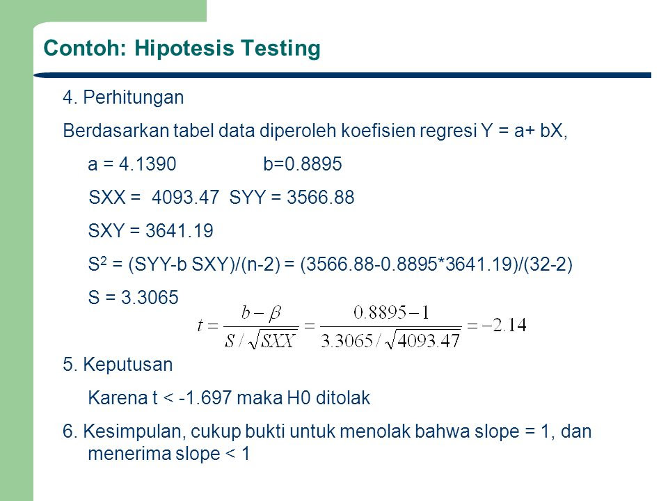 Contoh Hipotesis H0 - Fontoh