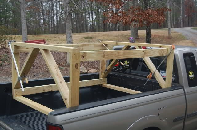 topic how to build a canoe rack for a pickup truck using