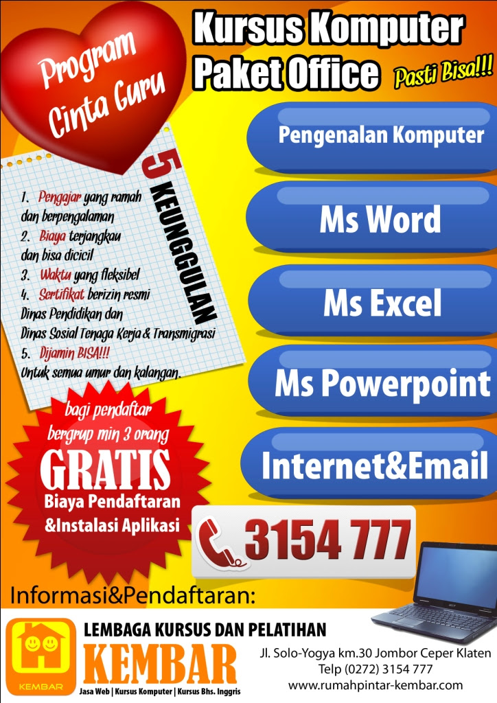 Contoh Iklan Pendidikan - Contoh Rim