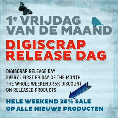 Digiscrap Digitaal scrappen - Release Dag