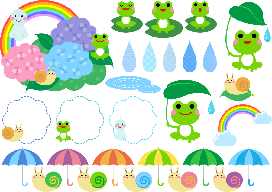 最高の無料イラスト 綺麗な梅雨 イラスト フリー