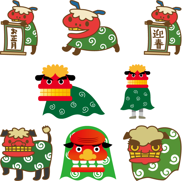 動物画像のすべて トップ100獅子舞 イラスト