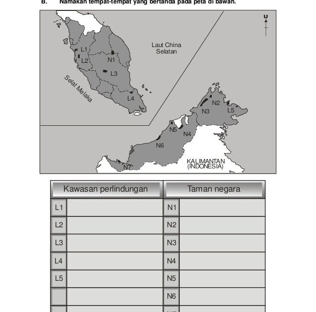 Soalan Geografi Tingkatan 1 Arah - Persoalan s