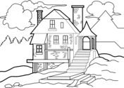 Scrapcoloring's colorful and customizable patterns give a very rich variety of choices for kids to develop their artistitic sense, and provide them with hours of fun and creativity. Houses Coloring Pages Free Coloring Pages