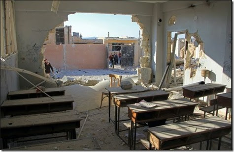 Idlib - Schooltje en bombardement - 26-10-2016