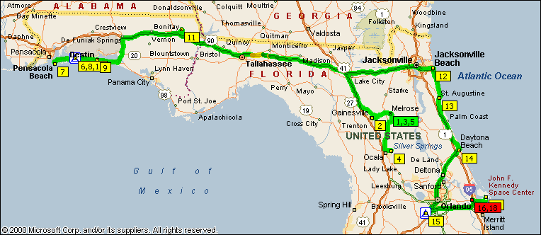 Time Zone Map Florida