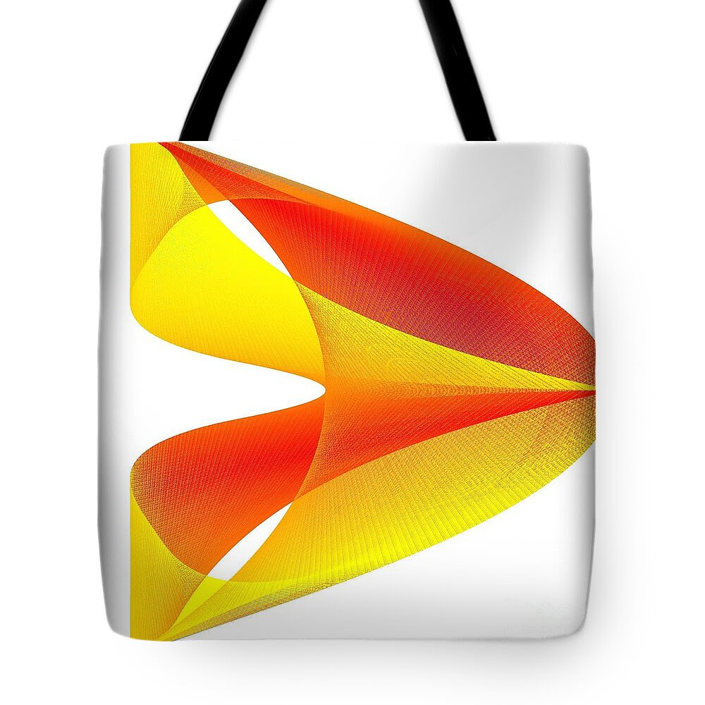 Cusp Tote Bag featuring the digital art Cusp by Michael Skinner