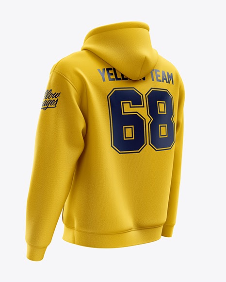 Download Mens Heavyweight Hoodie (Back Half Side View) Jersey ...