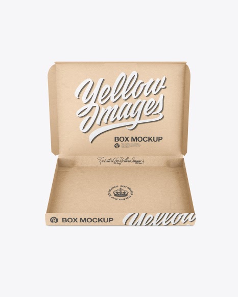 Download Download Psd Mockup Box Fast-Food High-Angle Shot Kraft ...