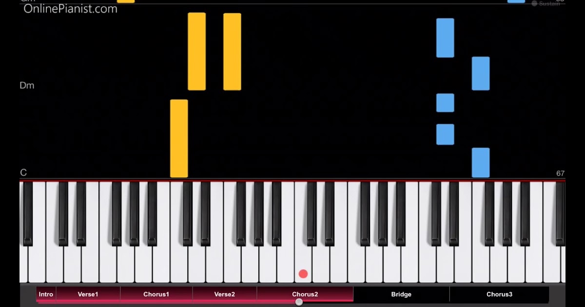 Break In A New Car Onlinepianist Piano Tutorials For Popular - build our machine roblox piano sheet