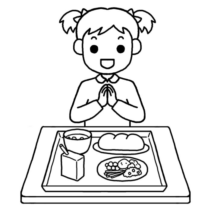 最高の無料イラスト 100 Epic Best給食 イラスト 無料 白黒