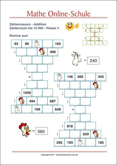 Lesetexte Klasse 4 Zum Ausdrucken ~ Mathe Arbeitsblatter ...