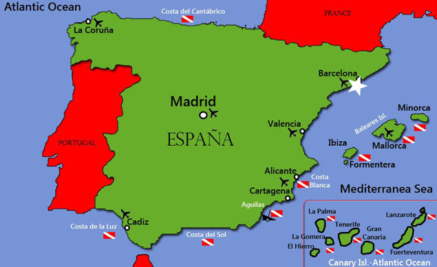 Resultado de imagen de mapa ciudad de barcelona españa