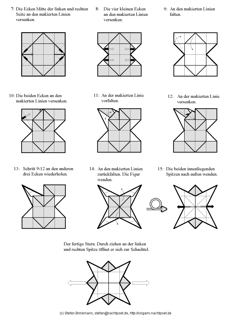 Anleitung origami schachtel falten from kreativfieber.de. Der Nachtpoet Origami Origami Diagramme