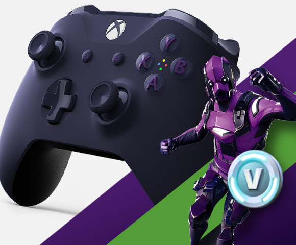 The Fortnite special edition wireless controller.