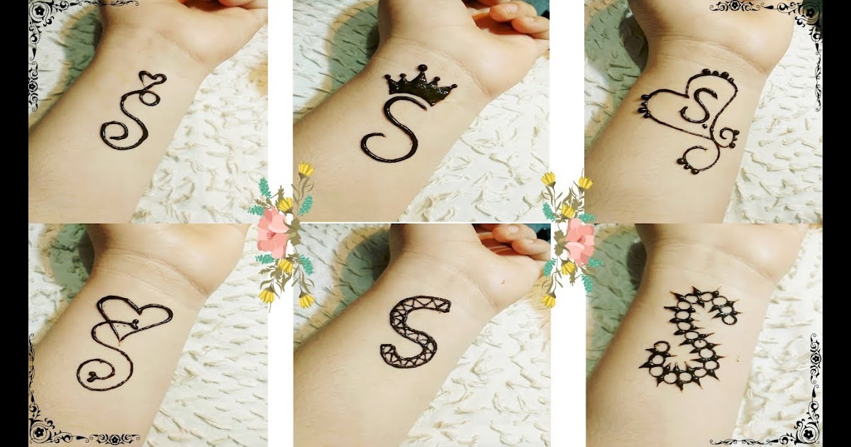 Love Tattoo S Alphabet Mehndi Design Cute Mehndi Design