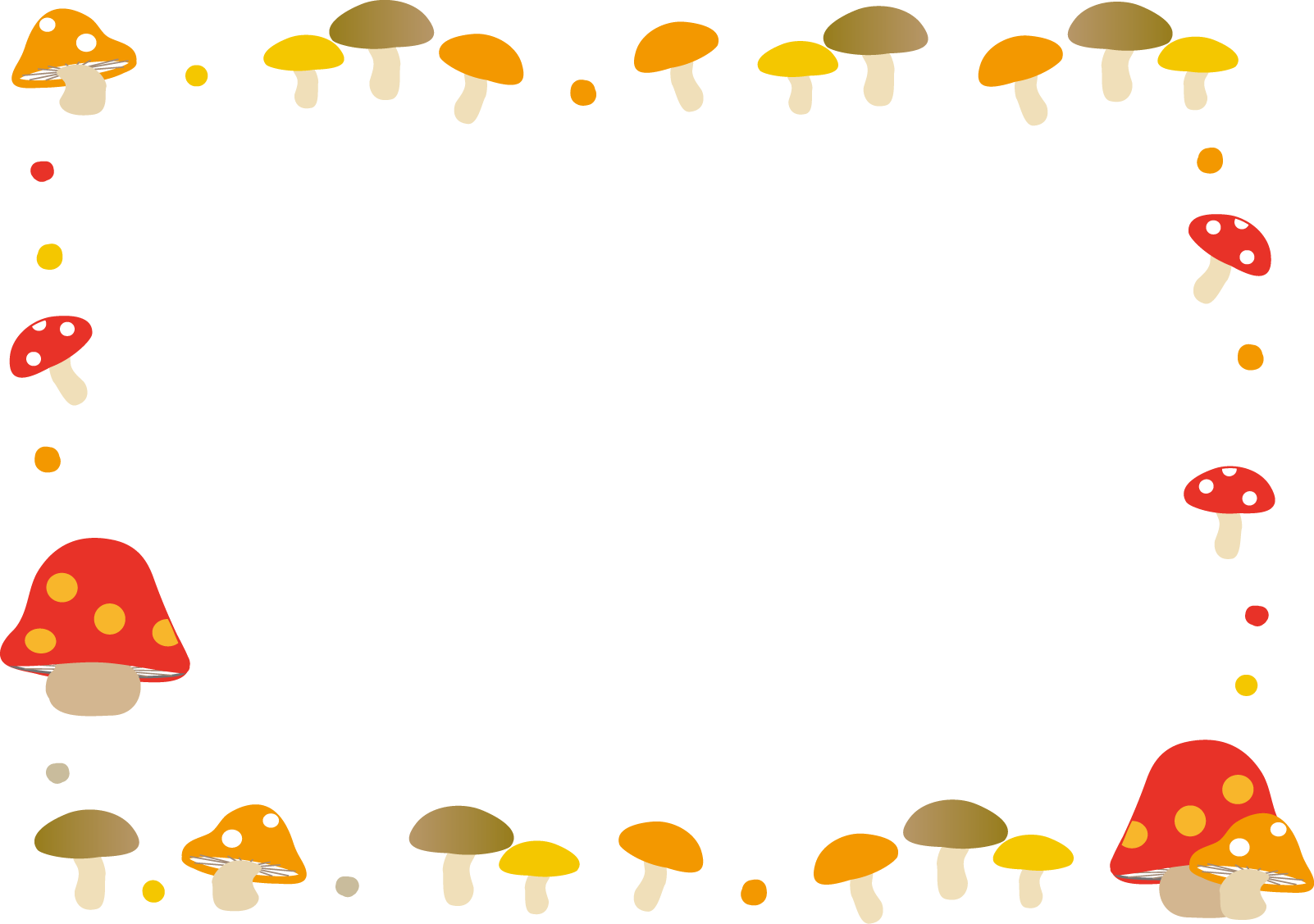 かわいいディズニー画像 綺麗なかわいい 秋 きのこ イラスト