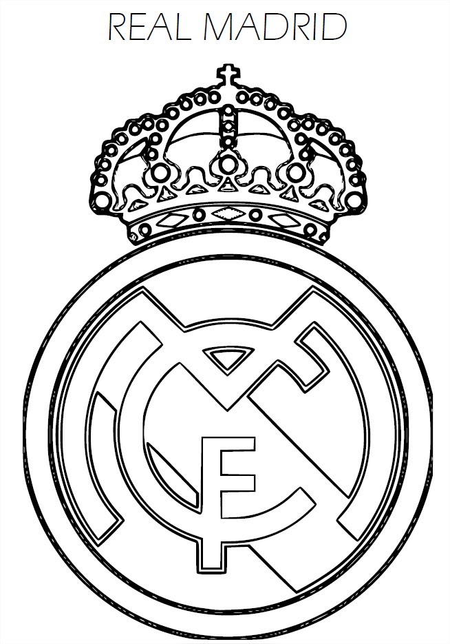 17+ Ide Penting Logo Real Madrid Ã€ Colorier