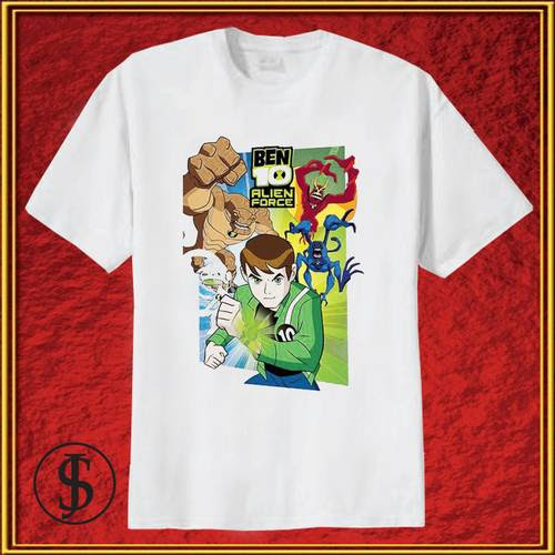 DINOMARKET PasarDino KAOS BEN 10 WARNA PUTIH JS 459