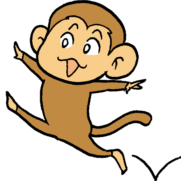 すべての動物の画像 上さる イラスト フリー