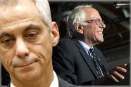 Rahm Emanuel, Bernie Sanders