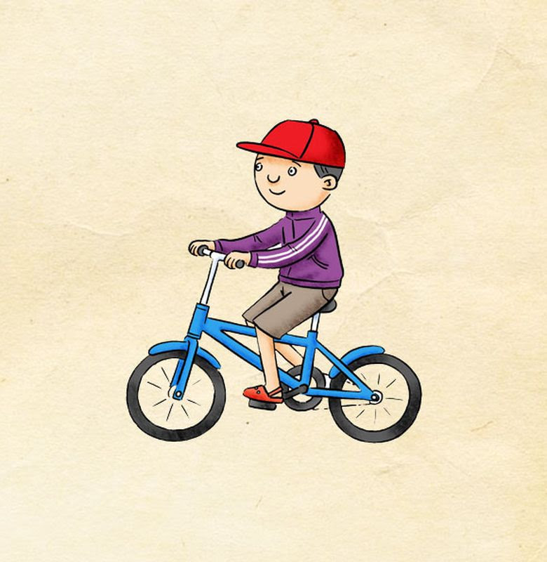 Gambar Kartun Anak Kecil Naik Sepeda Gambar Kartun