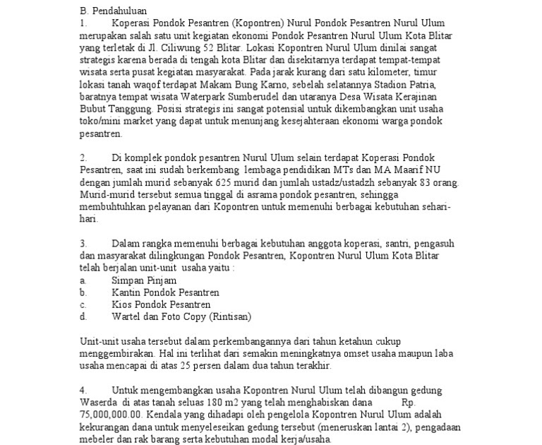 Contoh Proposal Permintaan Bantuan Usaha Kios Pdf / Proposal Permohonan Bantuan Bibit ...